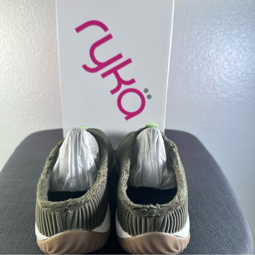 Ryka Kids Slip-On Shoes - Olive Green - Picture 3 of 8